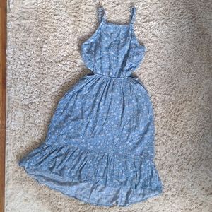 Abercrombie floral flowy cut out dress